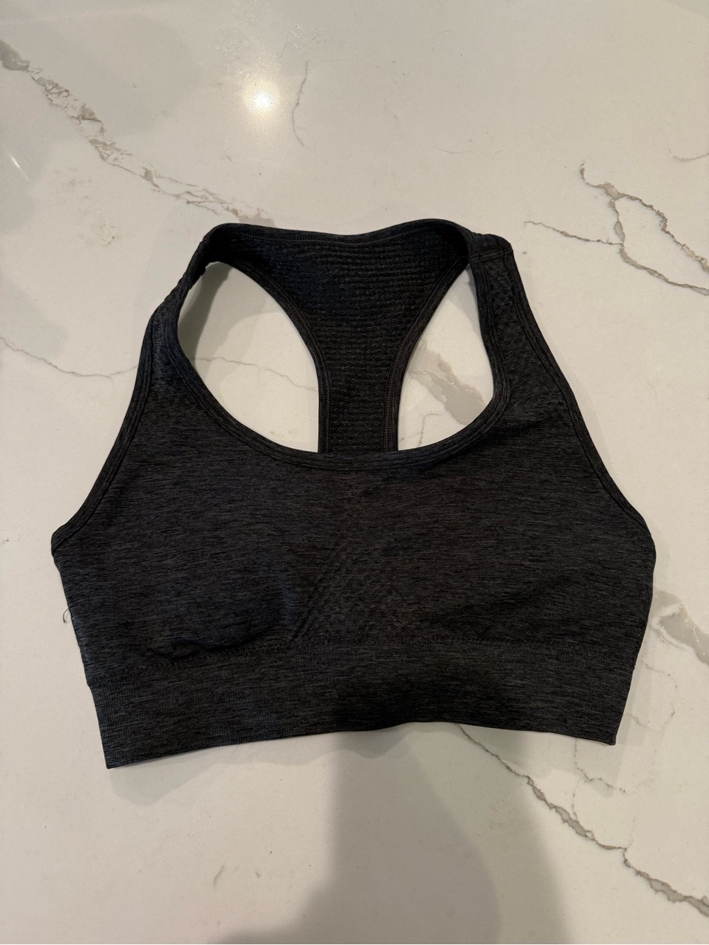 Alphalete Charcoal Racerback Sports Bra
